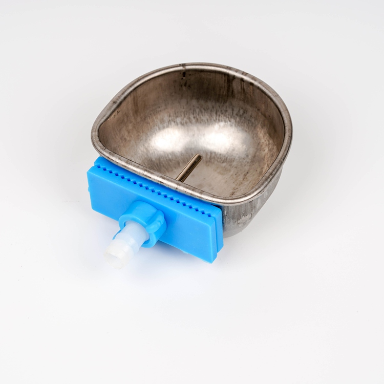 Stainless Steel Automatic Rabbit Nipple Drinker with Water-Saving Bowl