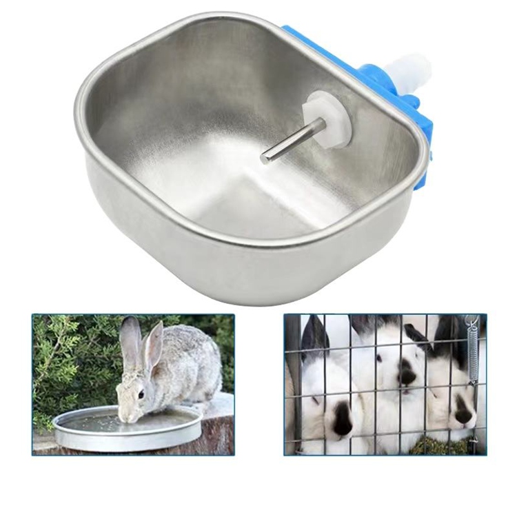 Stainless Steel Automatic Nipple Drinker Bowl for Rabbits